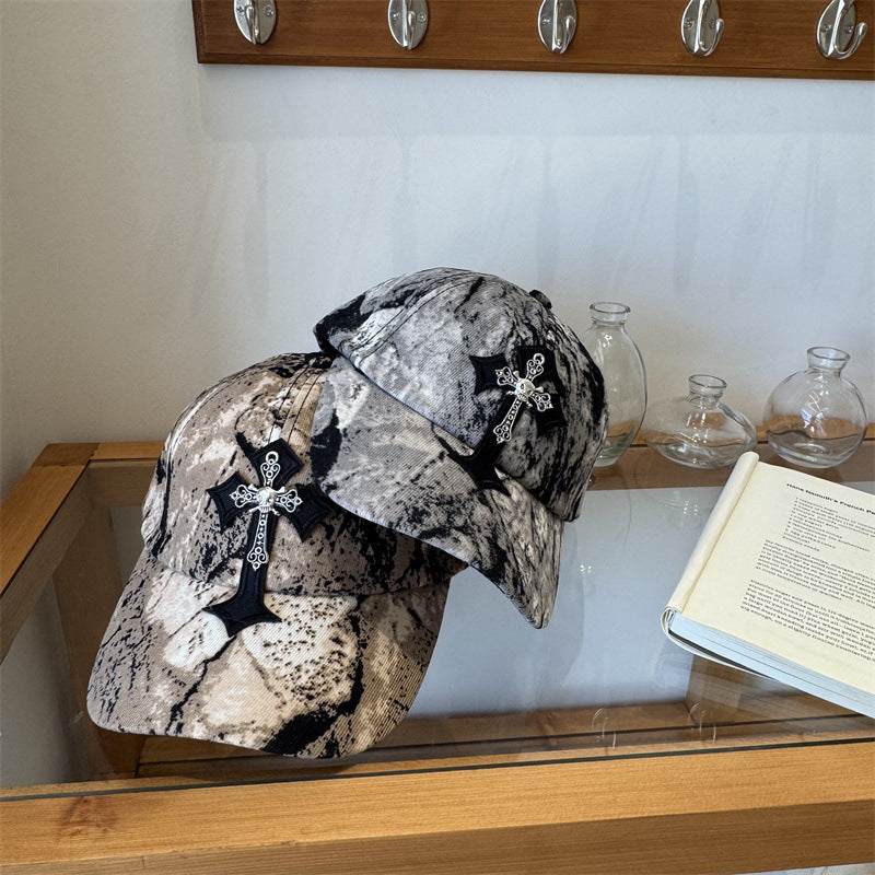 Männer Cross-Embellished Cap Brehn