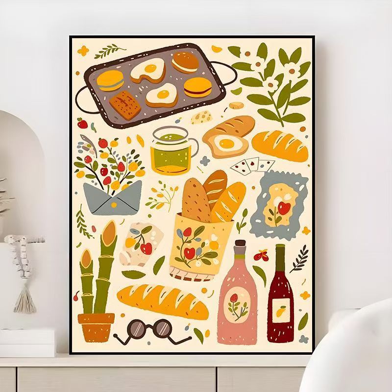 Gourmet kulinarisches Wandkunst Brehn