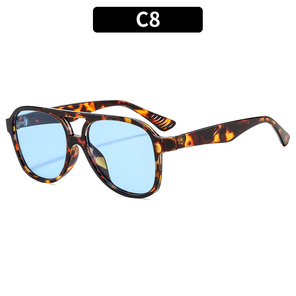 Retro-inspirierte übergroße Sonnenbrille