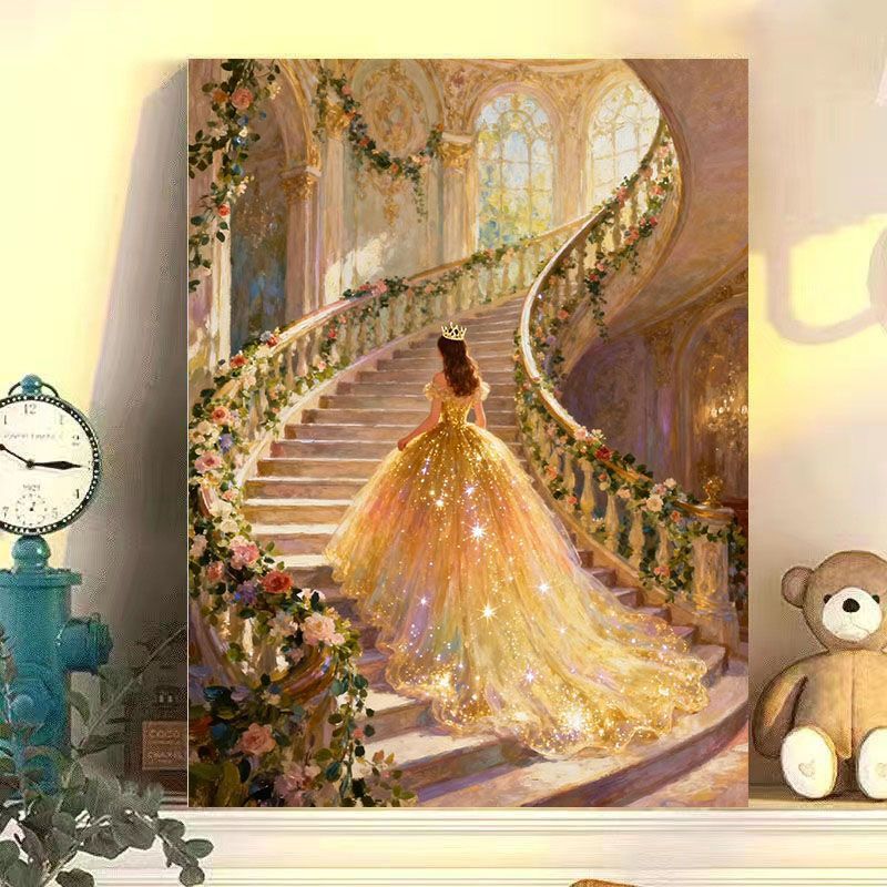Verspielte Wohnillustration Wandkunst Brehn
