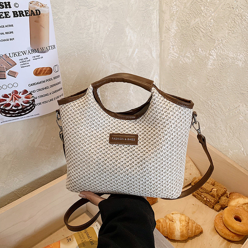 Stylishe gewebte Handtasche