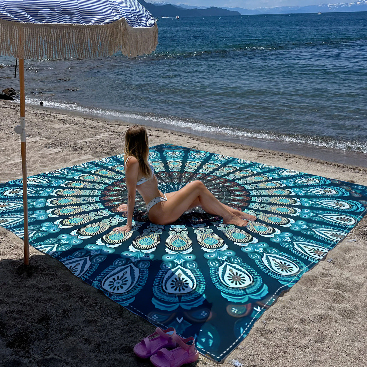 Mandala Design Strandmatte Brehn