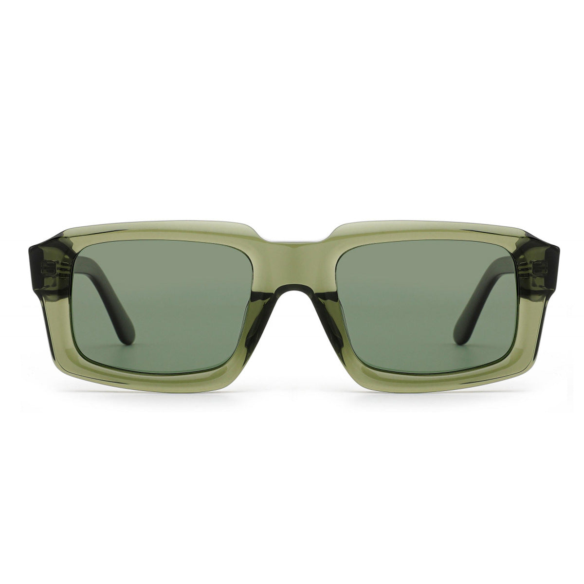 Damen quadratische Sonnenbrille mit robustem Rahmen und UV-Schutz Brehn
