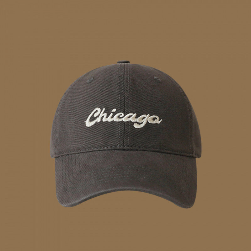 Damen Baumwoll bestickte Logo Baseballcap Brehn