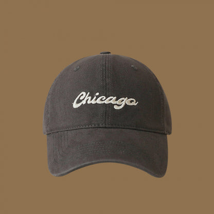 Damen Baumwoll bestickte Logo Baseballcap Brehn
