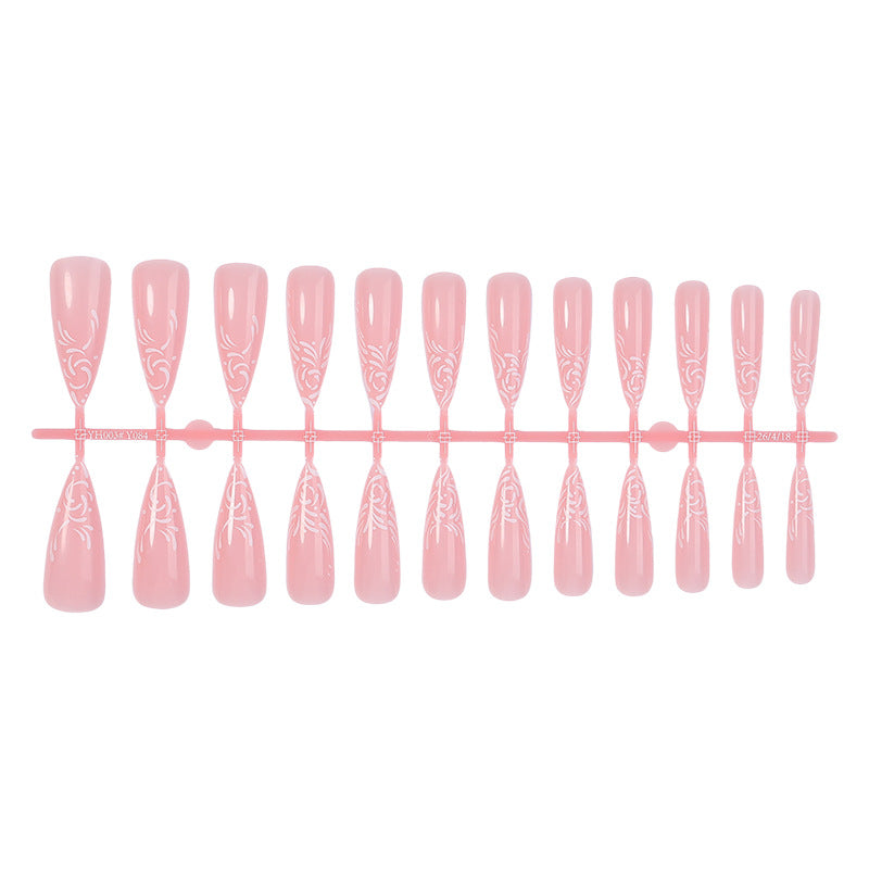 Elegantes Stiletto Press-On Nagelkunst Set Brehn