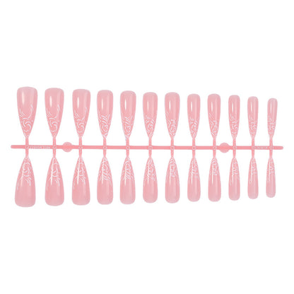 Elegantes Stiletto Press-On Nagelkunst Set Brehn