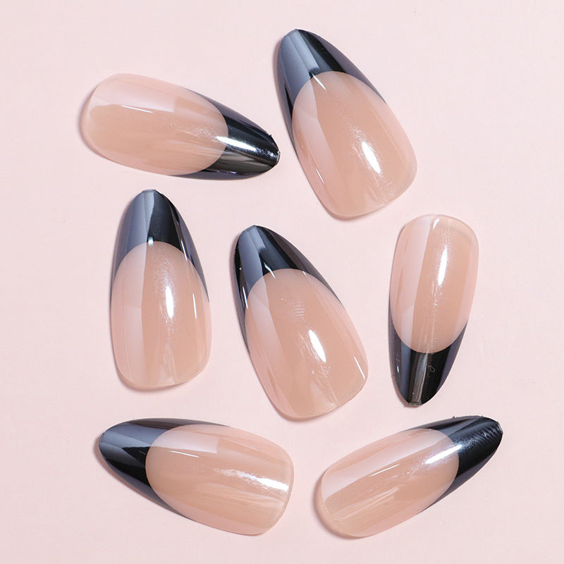 Elegantes French Tip Press-On Nail Art Set Brehn