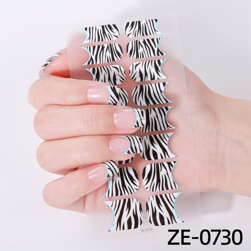 Elegante Glitter Akzent Nagel Wraps