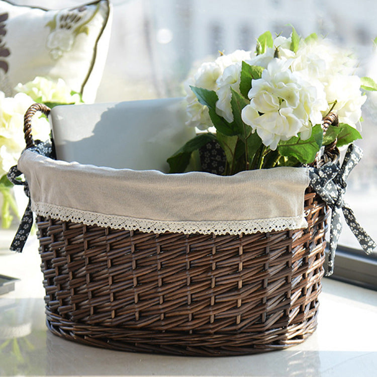 Dekorative Rattan Aufbewahrungsbox Brehn