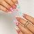 Elegantes Künstlerisches Press-On-Nagelset mit Blumendesigns Brehn