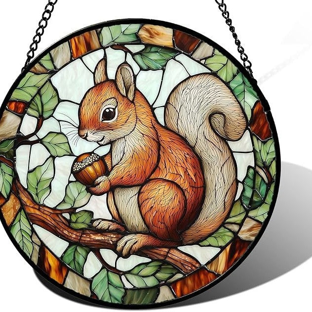 Buntglas Phönix Wandkunst Brehn