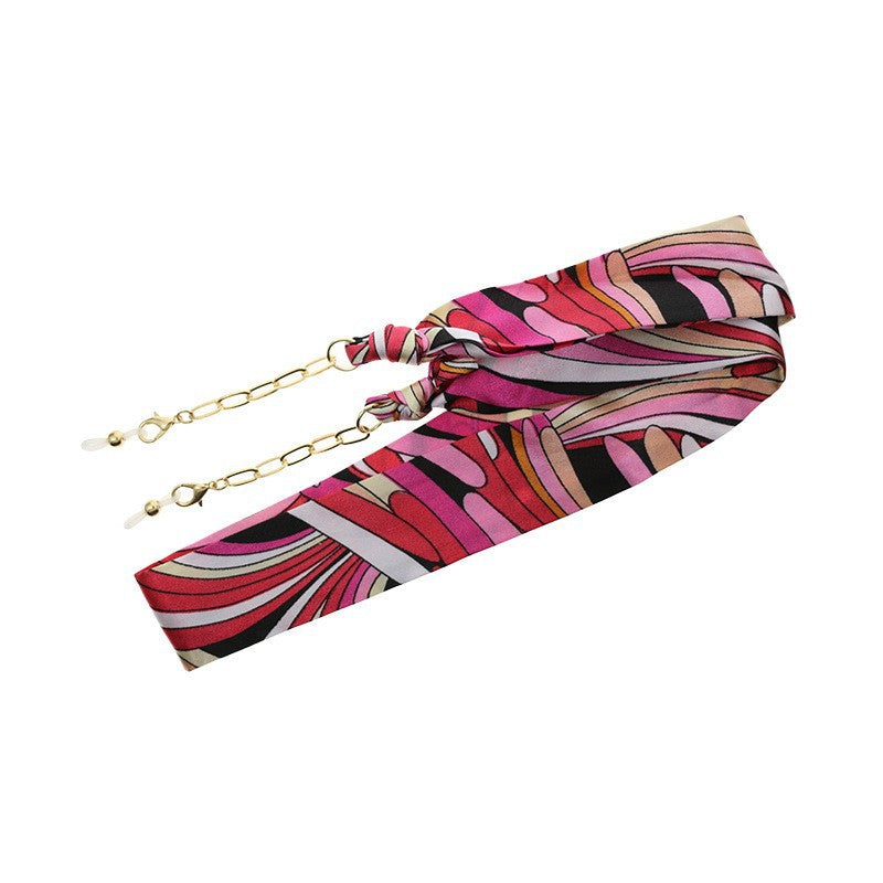 Florale Seidenbrille Kette Brehn