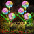 Löwenzahn-inspirierte Solar-Gartenstecklichter mit integriertem Solarpanel und doppelten Blumen-Globen Brehn