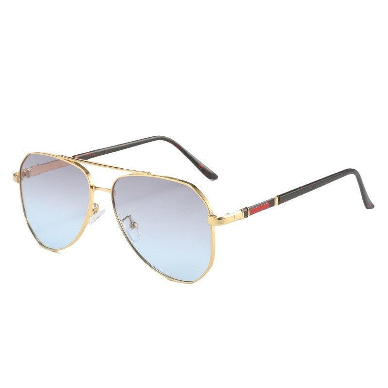 Damen Designer-Sonnenbrille mit ovalem Rahmen und luxuriösen Akzenten Brehn