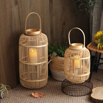 Dekorative Laterne aus Rattan Brehn