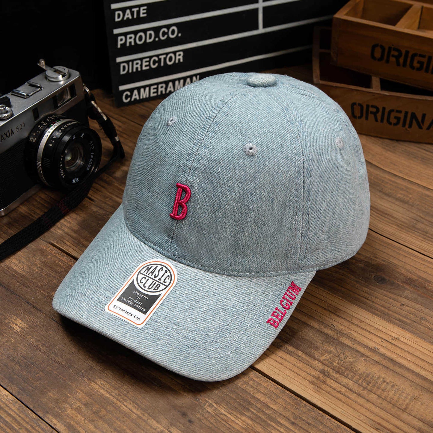 Herren Denim Bestickte Baseballmütze Brehn