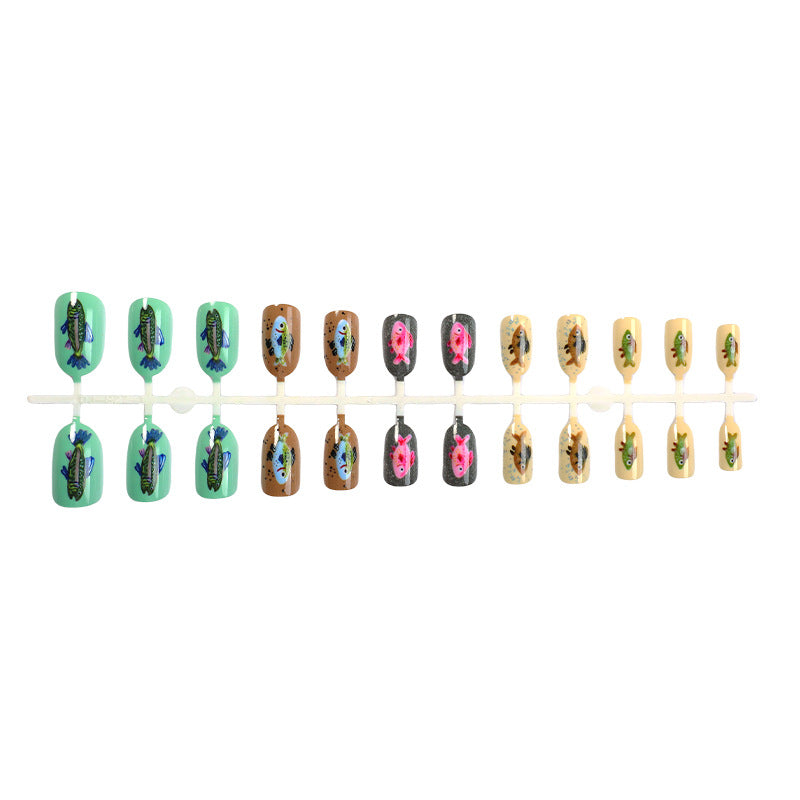 Kreatives Press-On Nagelkunst-Set mit einzigartigen Insekten-Designs Brehn
