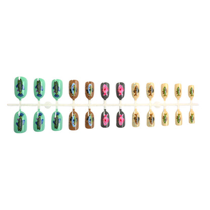Kreatives Press-On Nagelkunst-Set mit einzigartigen Insekten-Designs Brehn