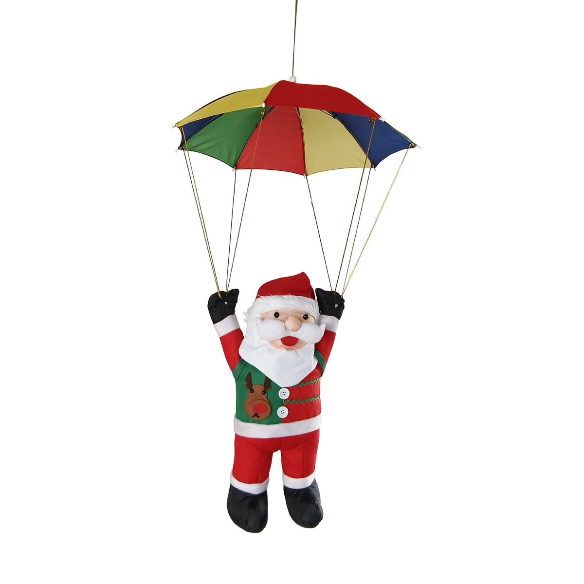 Aufblasbare Weihnachtsmannfigur mit Fallschirm 1790250577