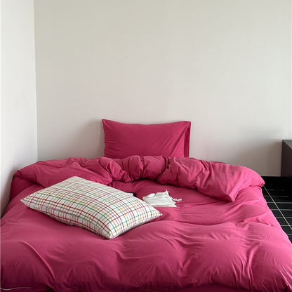 Minimalistisches Makosatin-Bettwäscheset mit extra-weicher Oberfläche und pflegeleichter Webung