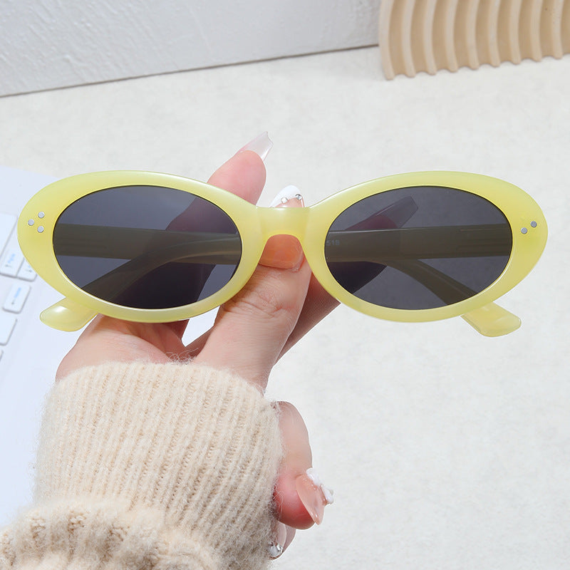 Damen modische Sonnenbrille im eleganten Ovaldesign Brehn