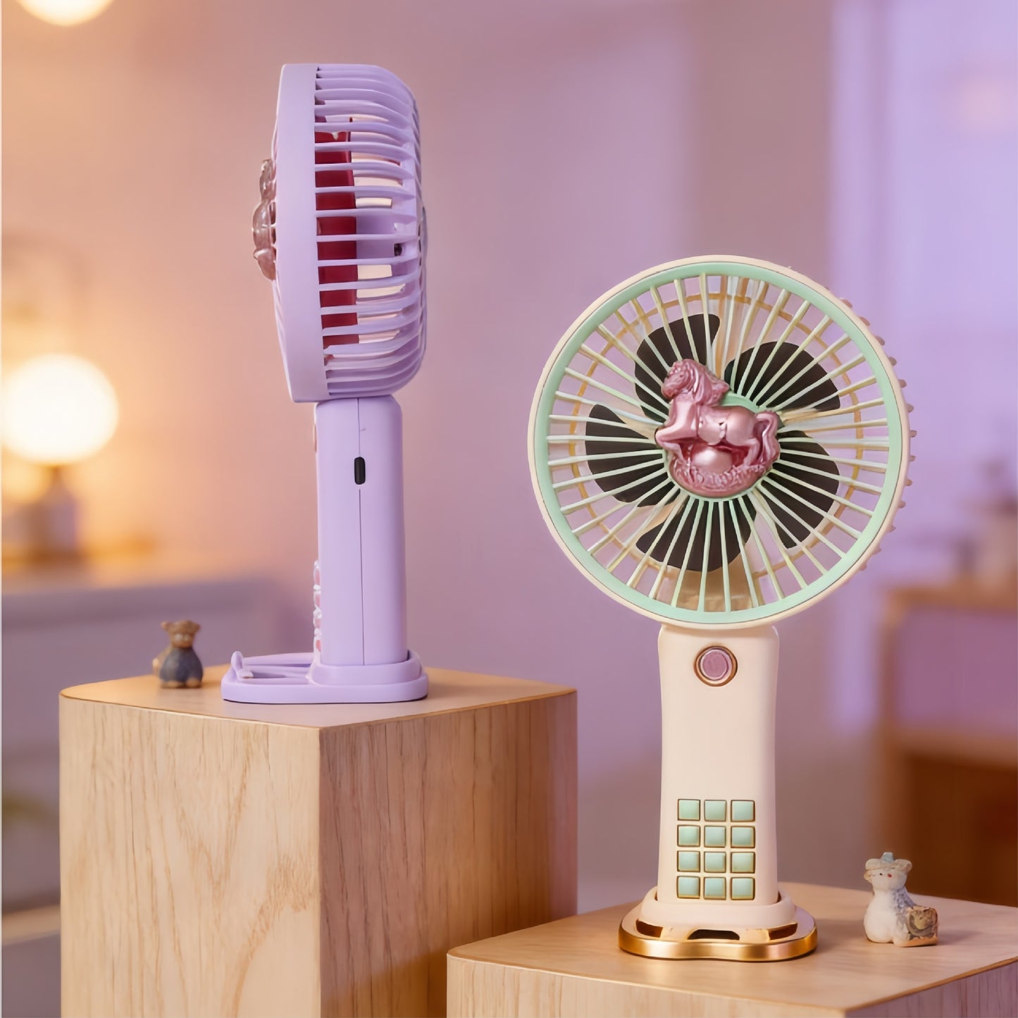 Damen Tragbarer Handventilator mit innovativem Einhorn-Design Brehn