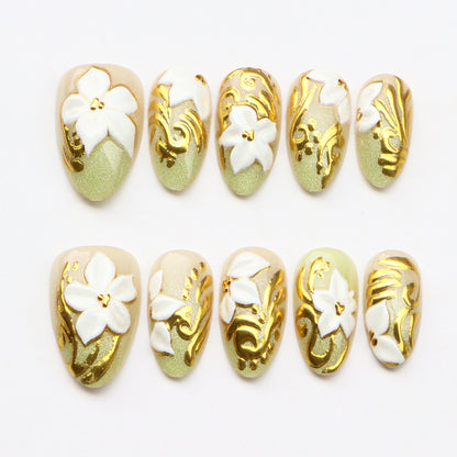 Blumen Acrylnagel Kunst Set