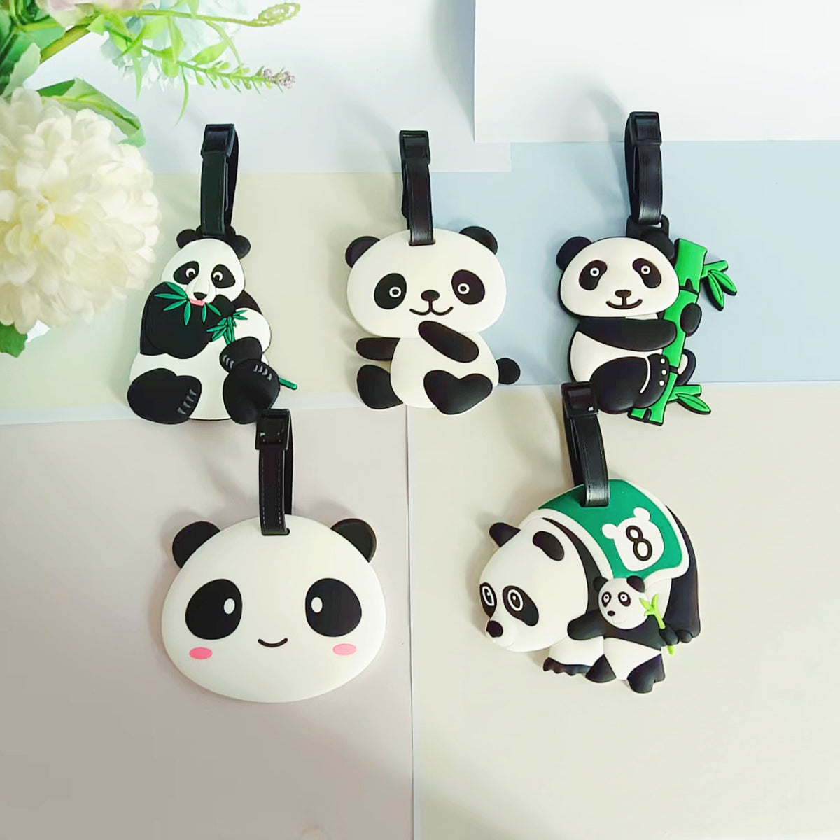 Unisex Panda-Themen Gepäckanhänger Brehn