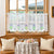 Florale gestickte Spitze Fensterdekoration