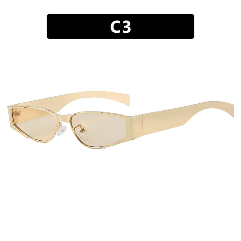 Damen elegante schmal geschnittene Sonnenbrille mit UV-Schutz Brehn