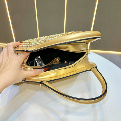 Verzierte gepolsterte Abendhandtasche