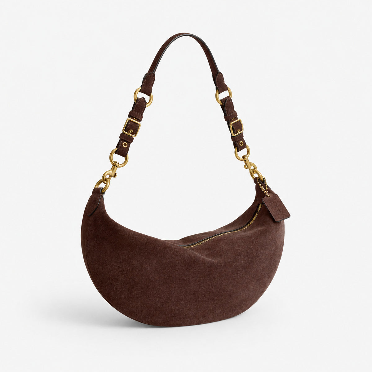 Weiche Wildleder Kurvige Handtasche