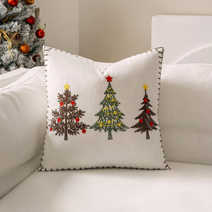 Dekoratives Weihnachts-Wurfkissen mit Hirschsilhouette