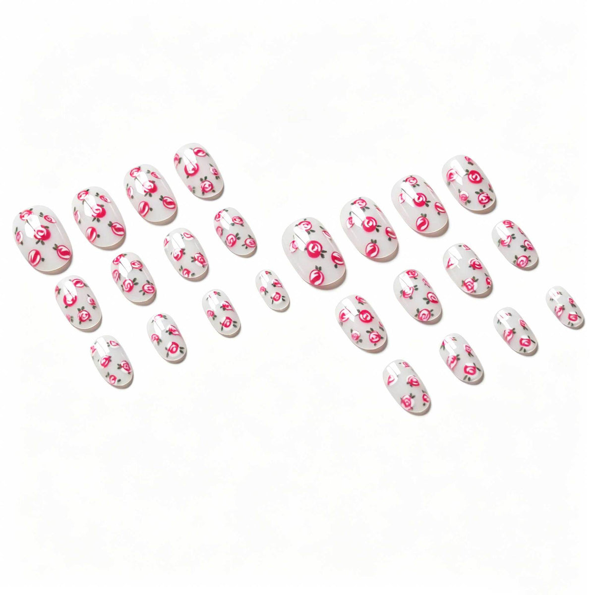 Floral Rose Design Nagelkunst