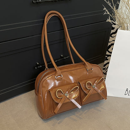 Stilvolle multifunktionale Handtasche mit Schleifendetail Brehn