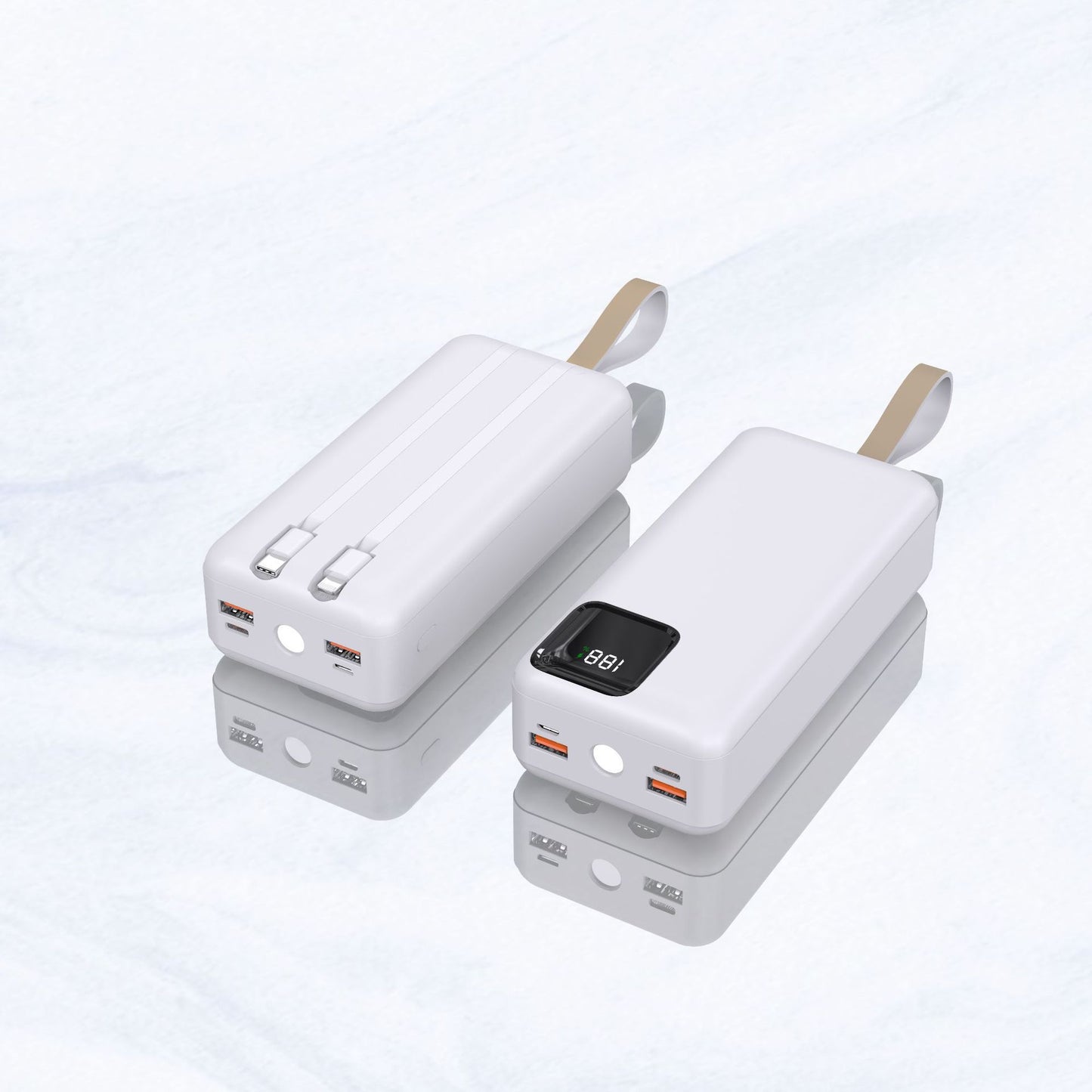 Tragbare Powerbank mit Digitaler Ladeanzeige und Innovativem Design Brehn