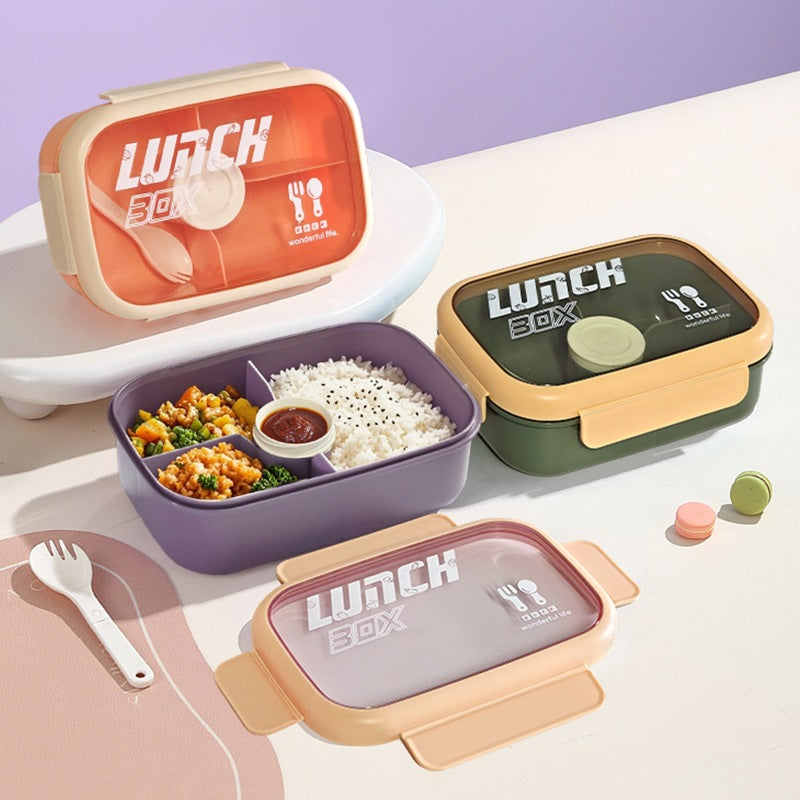 Vielseitige auslaufsichere Lunchbox mit Besteck