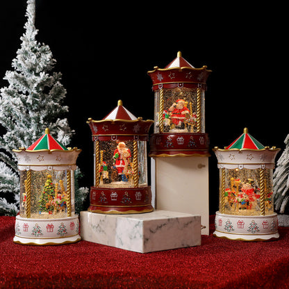 Nostalgische Weihnachtslaterne mit bewegter Szenen Brehn