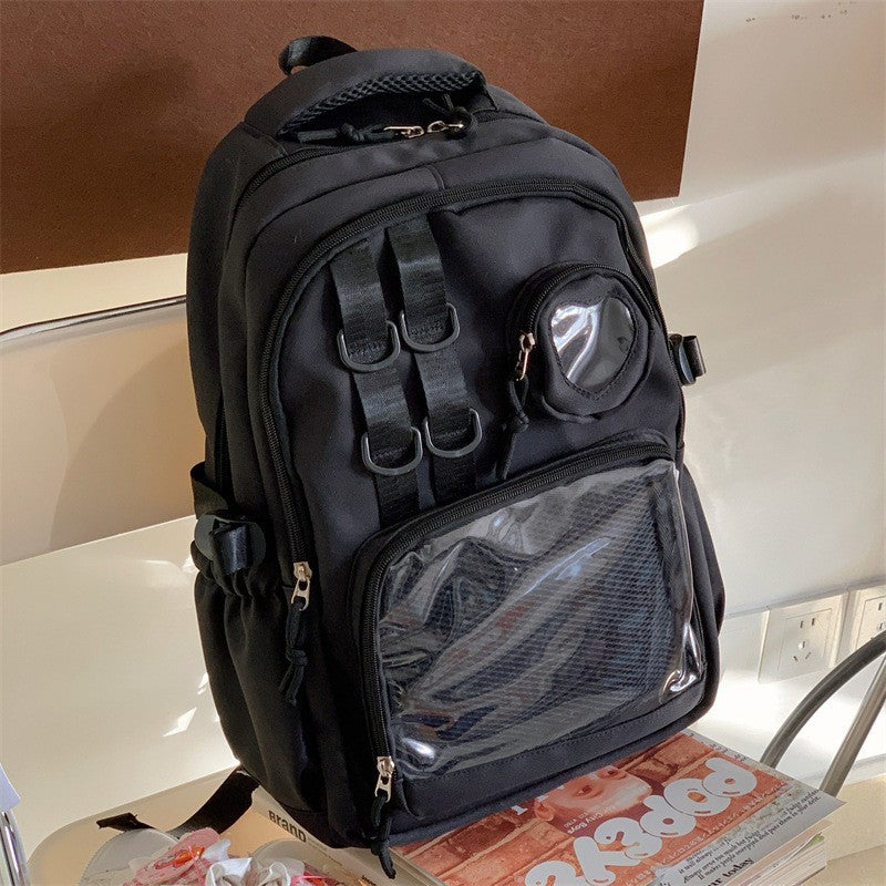 Multifunktionaler transparenter Schulrucksack