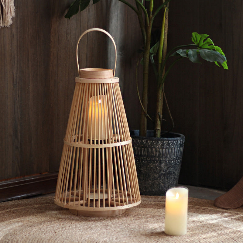 Stilvolle Rattan-Laterne Brehn