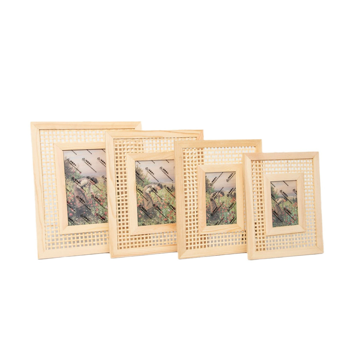 Dekorativer Fotorahmen aus Naturholz Brehn