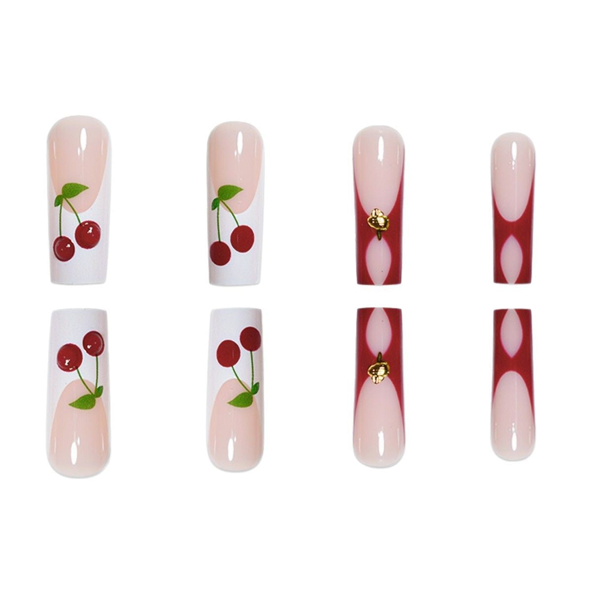 Künstlerische Lange Nail Art Extensions Brehn