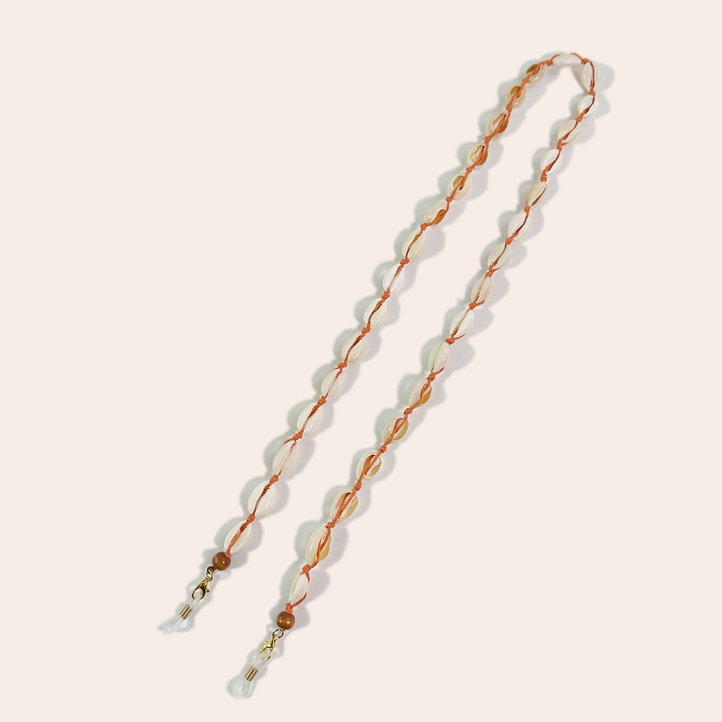 Shell Bead Brillen Kette Brehn