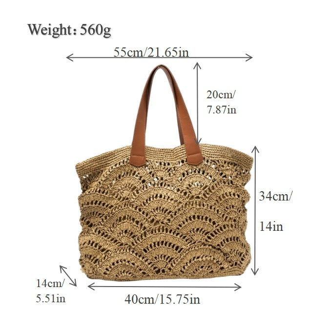 Großzügige Makramee-Strandtasche Brehn