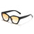 Damen geometrische Sonnenbrille mit modernem, hypoallergenen Kunststoffrahmen Brehn