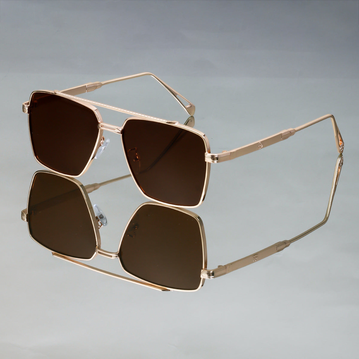 Damen oversized Sonnenbrille mit elegantem Metallrahmen Brehn
