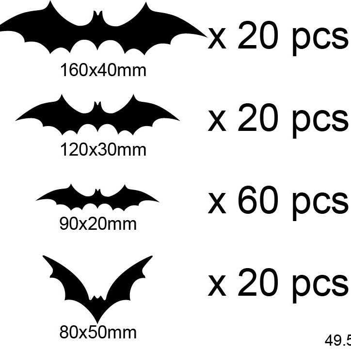Dekoratives Bat Wandkunst-Set Brehn
