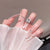 Luxuriöse glitzernde Stiletto-Nagelverlängerungen Brehn