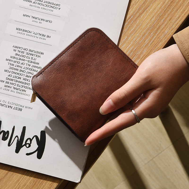 Klassische Leder Bi-Fold Geldbörse Brehn